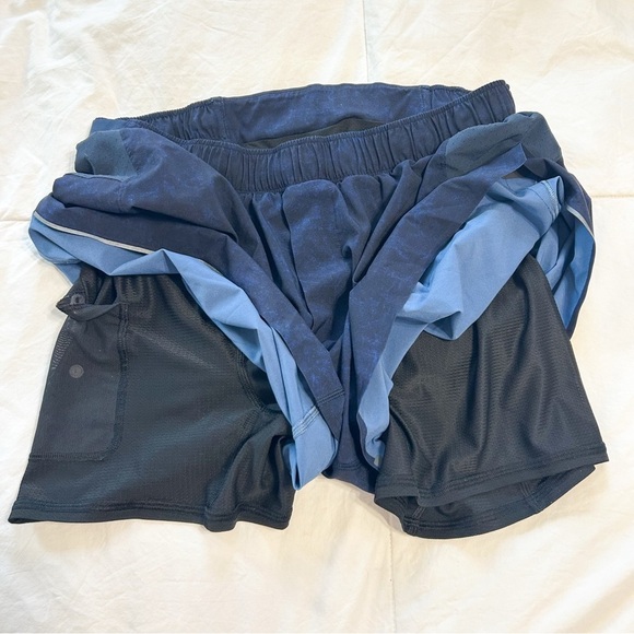 Lululemon Surge 6” Lined Shorts Blue Size Large Running Training - Picture 5 of 6